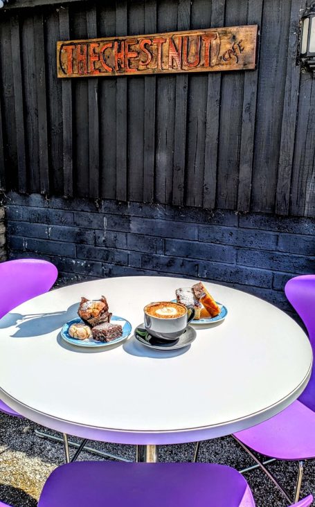 Outside Seating Space at the Chestnut Cafe, Sorrel Horse, Shottisham in Suffolk