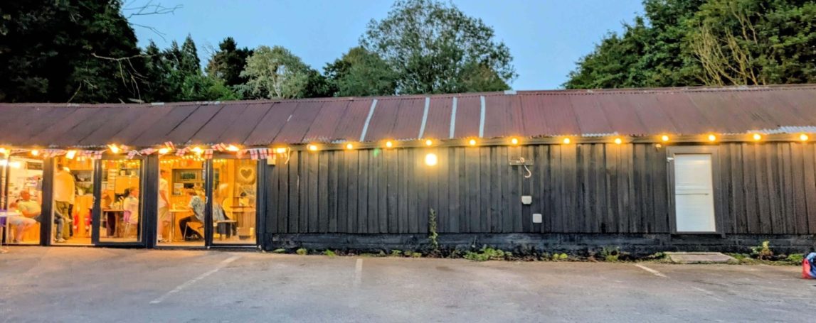Outside frontage of the Chestnut Cafe, Sorrel Horse, Shottisham in Suffolk