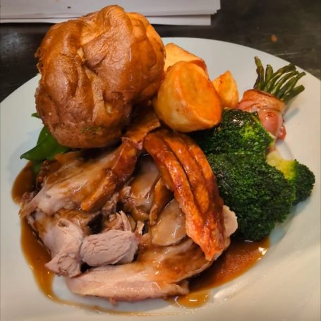 Sunday Roast Dinner at The Sorrel Horse Inn at Shottisham, Suffolk
